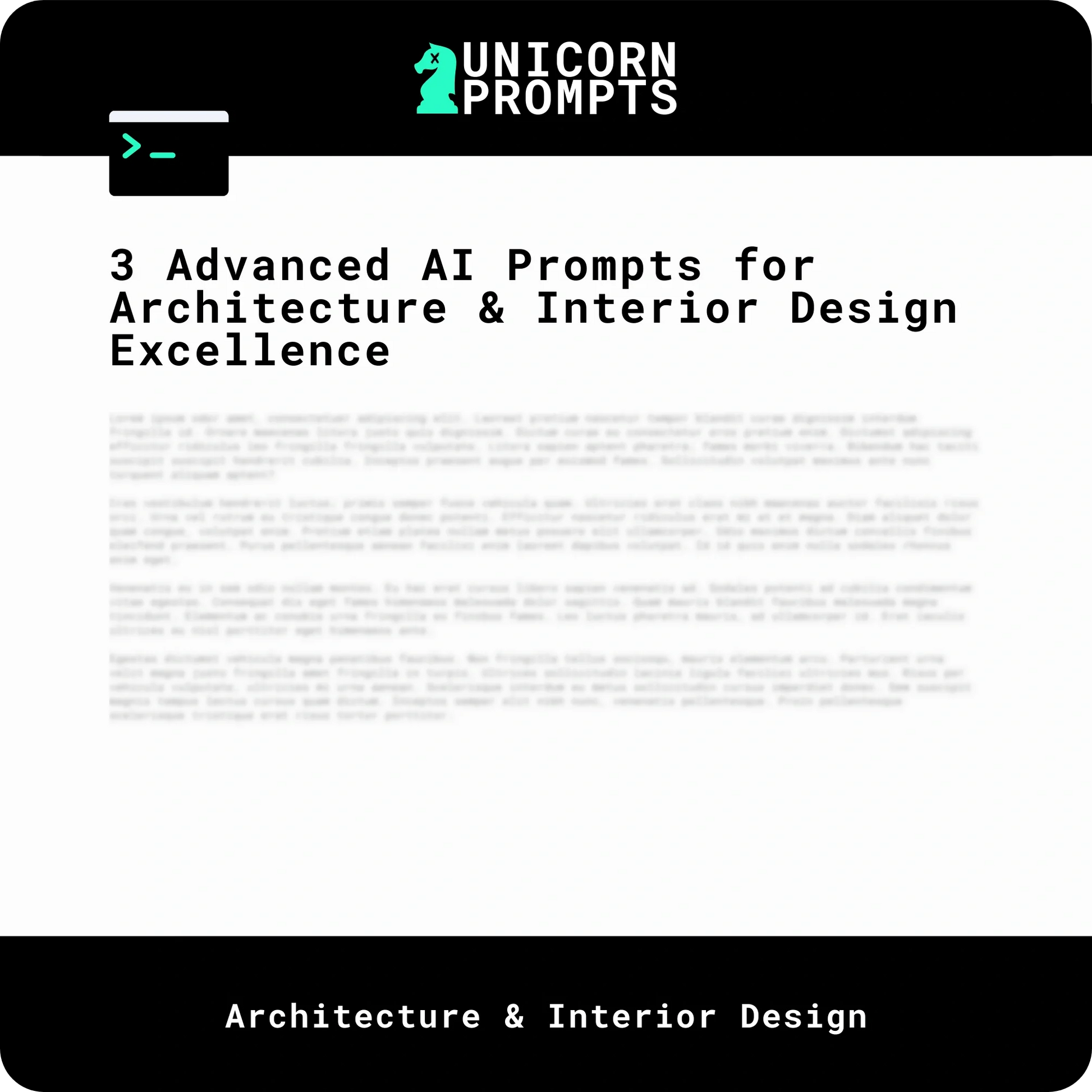 3 Advanced AI Prompts for Architecture & Interior Design Excellence