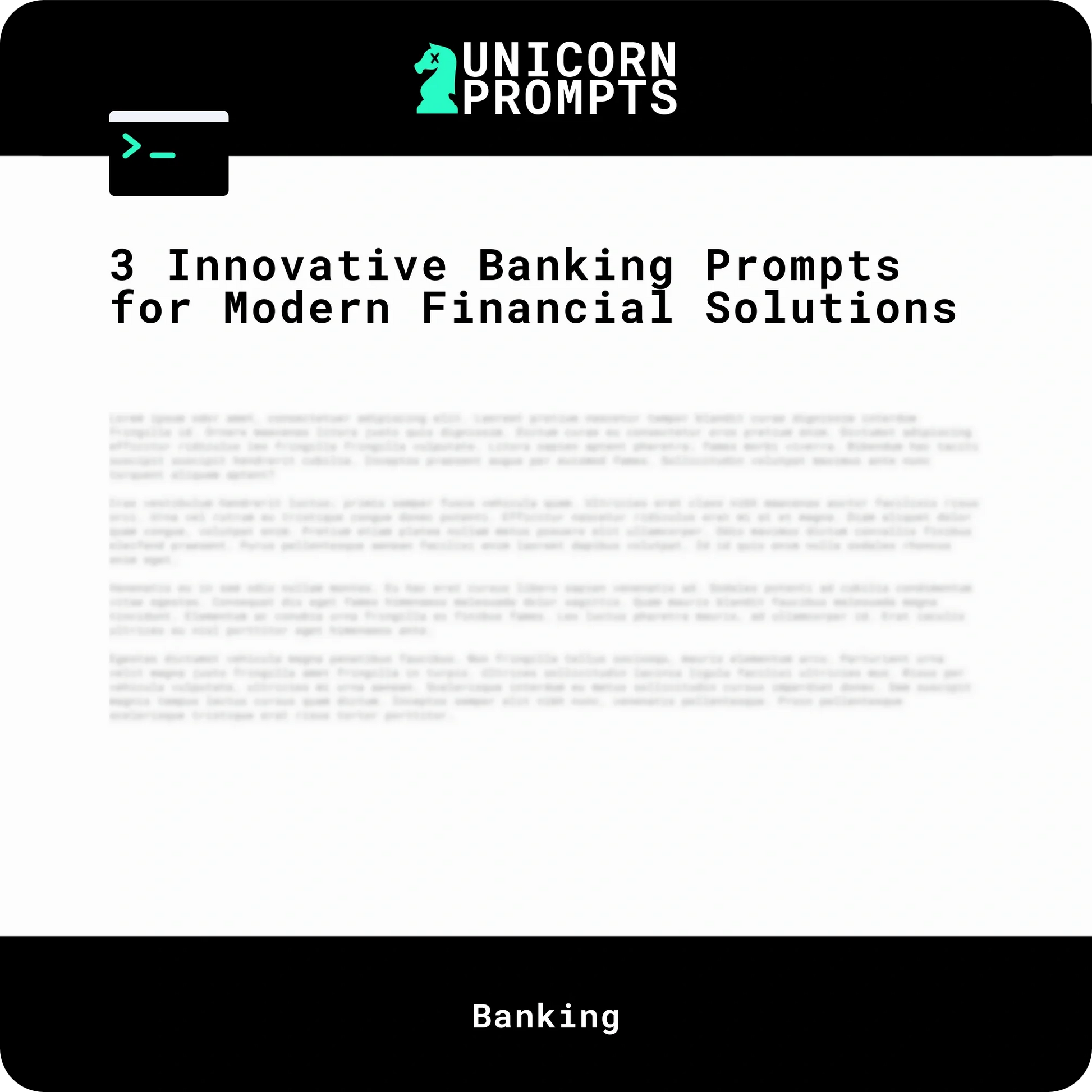 3 Innovative Banking Prompts for Modern Financial Solutions