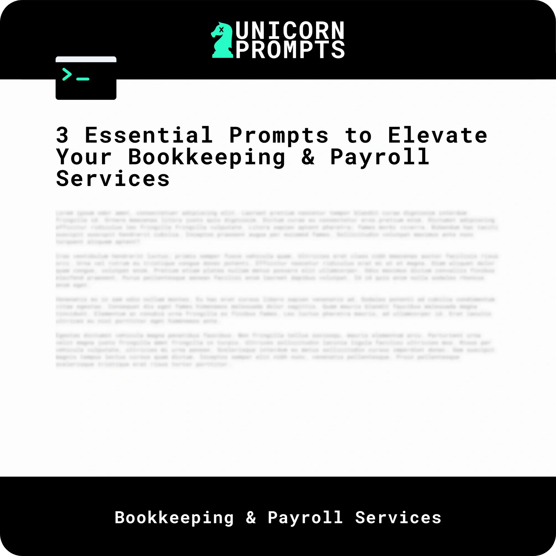 3 Essential Prompts to Elevate Your Bookkeeping & Payroll Services
