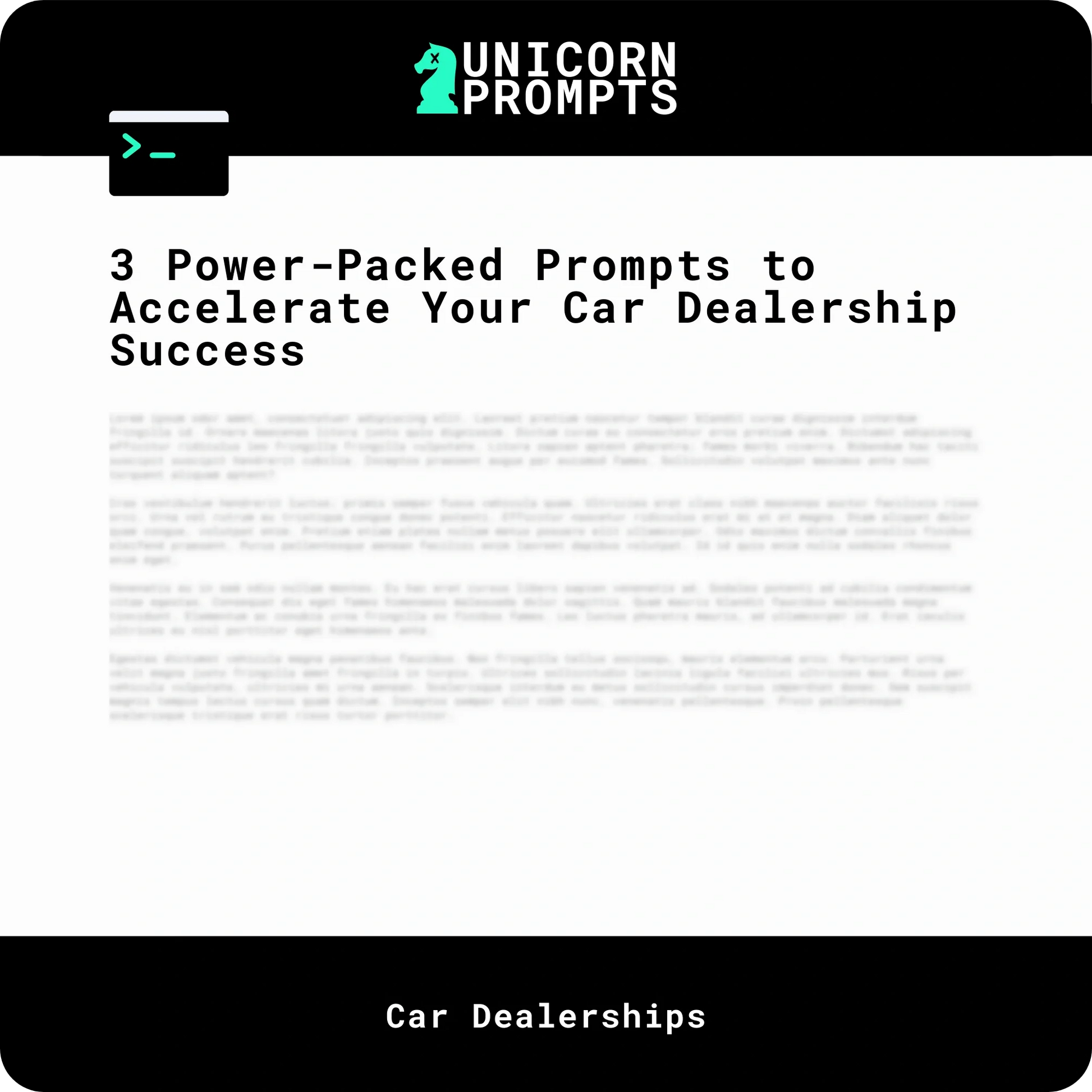 3 Power-Packed Prompts to Accelerate Your Car Dealership Success