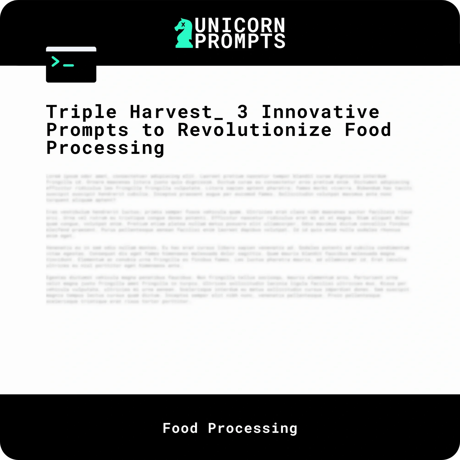 Triple Harvest_ 3 Innovative Prompts to Revolutionize Food Processing