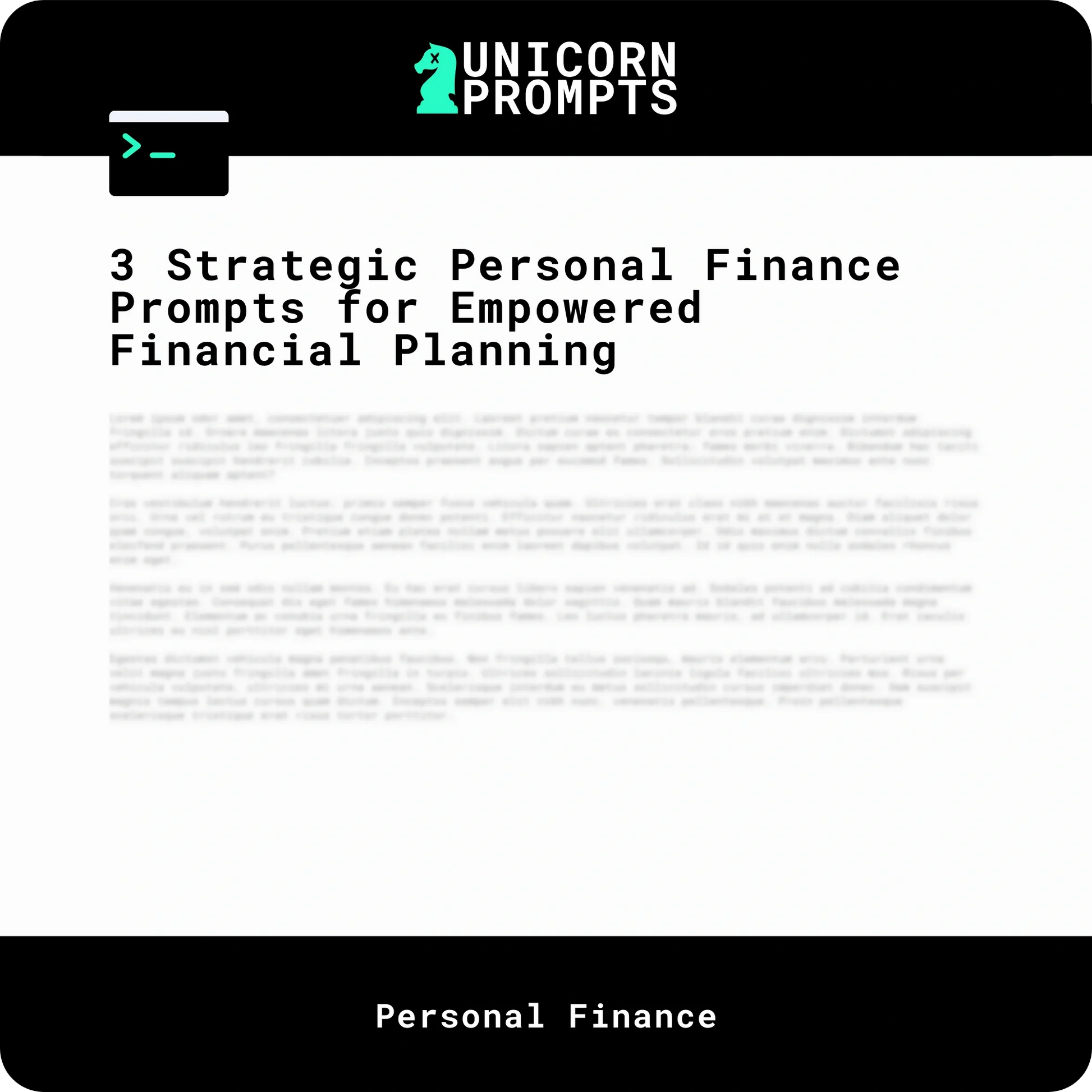 3 Strategic Personal Finance Prompts for Empowered Financial Planning