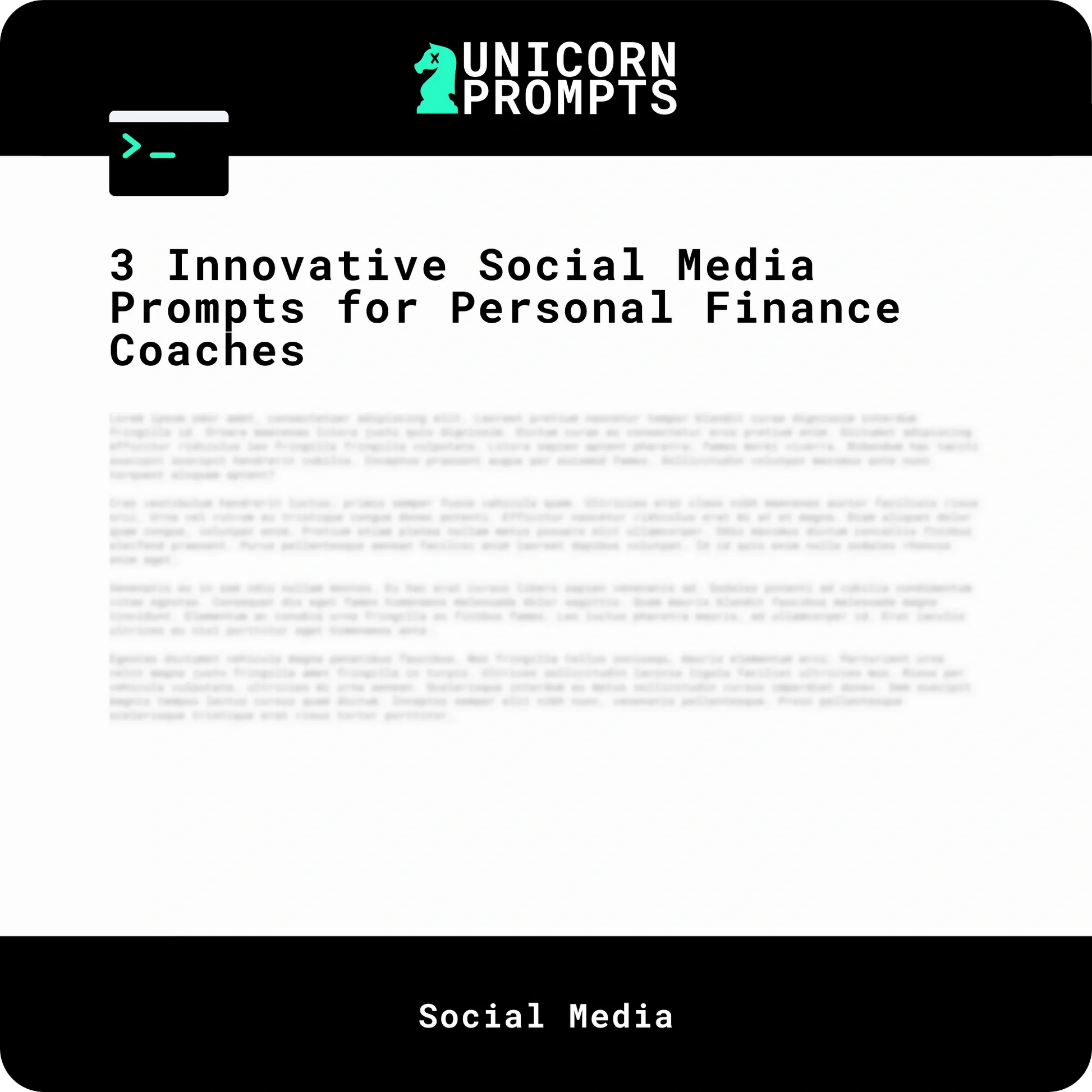 3 Innovative Social Media Prompts for Personal Finance Coaches