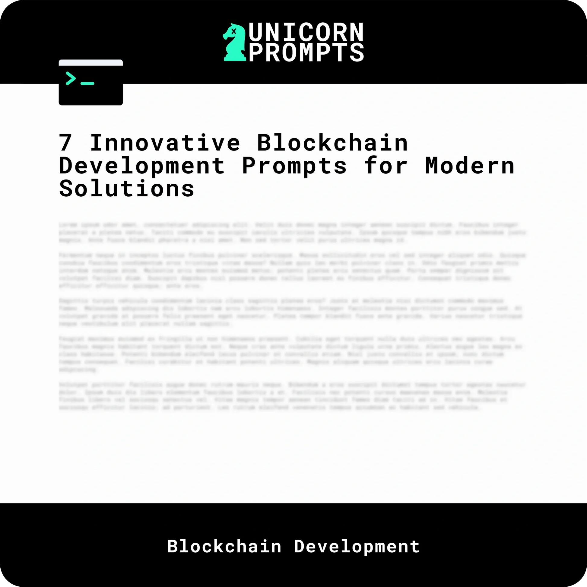7 Innovative Blockchain Development Prompts for Modern Solutions
