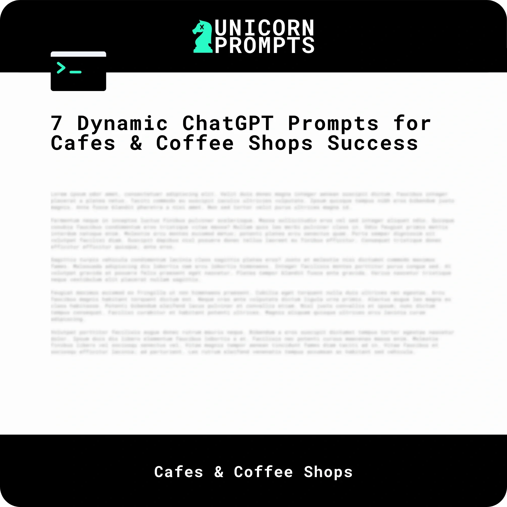7 Dynamic ChatGPT Prompts for Cafes & Coffee Shops Success – Unicorn ...