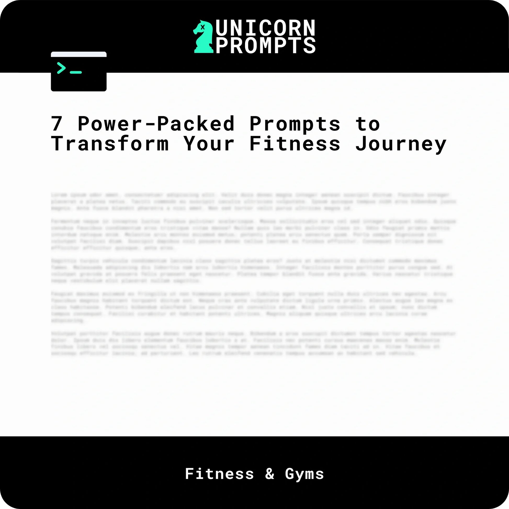 7 Power-Packed Prompts to Transform Your Fitness Journey