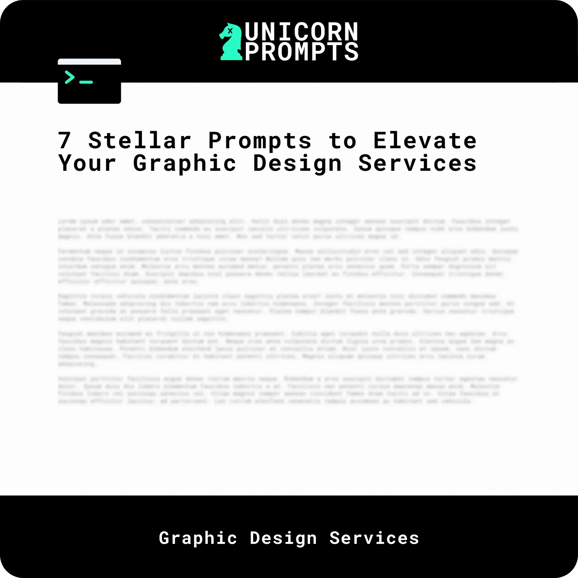 7 Stellar Prompts to Elevate Your Graphic Design Services