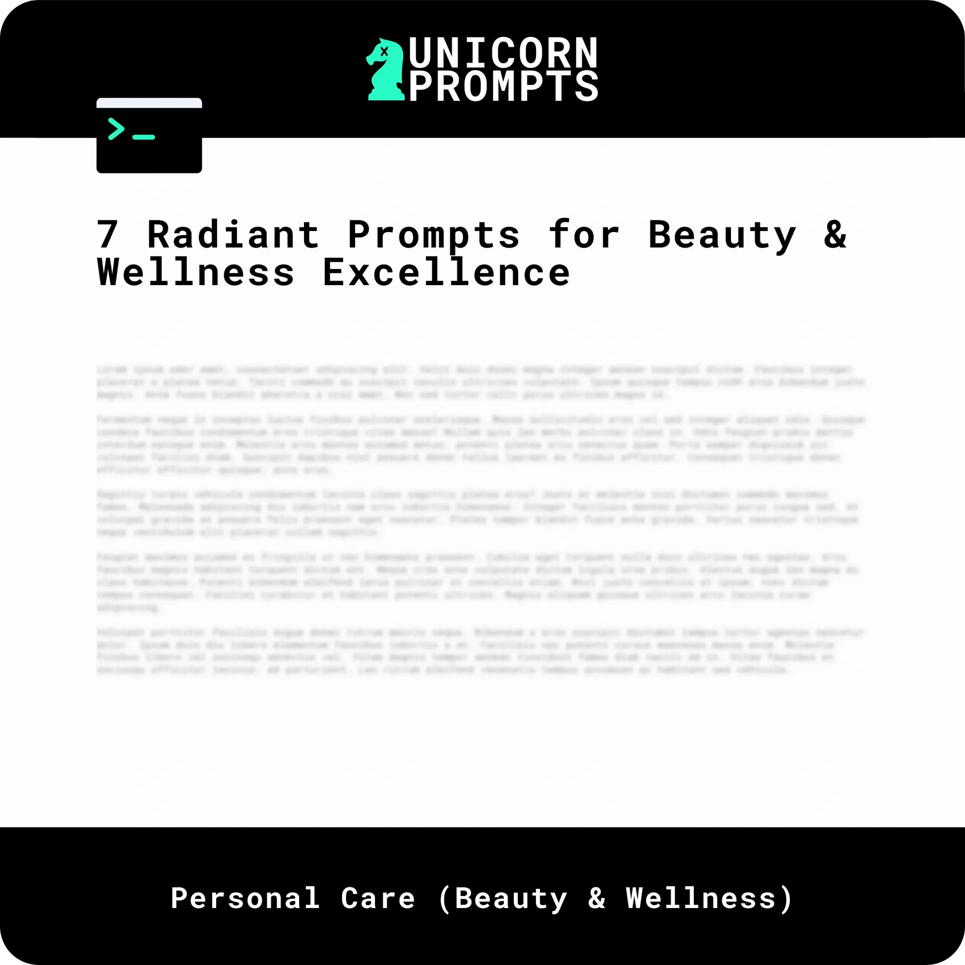 7 Radiant Prompts for Beauty & Wellness Excellence