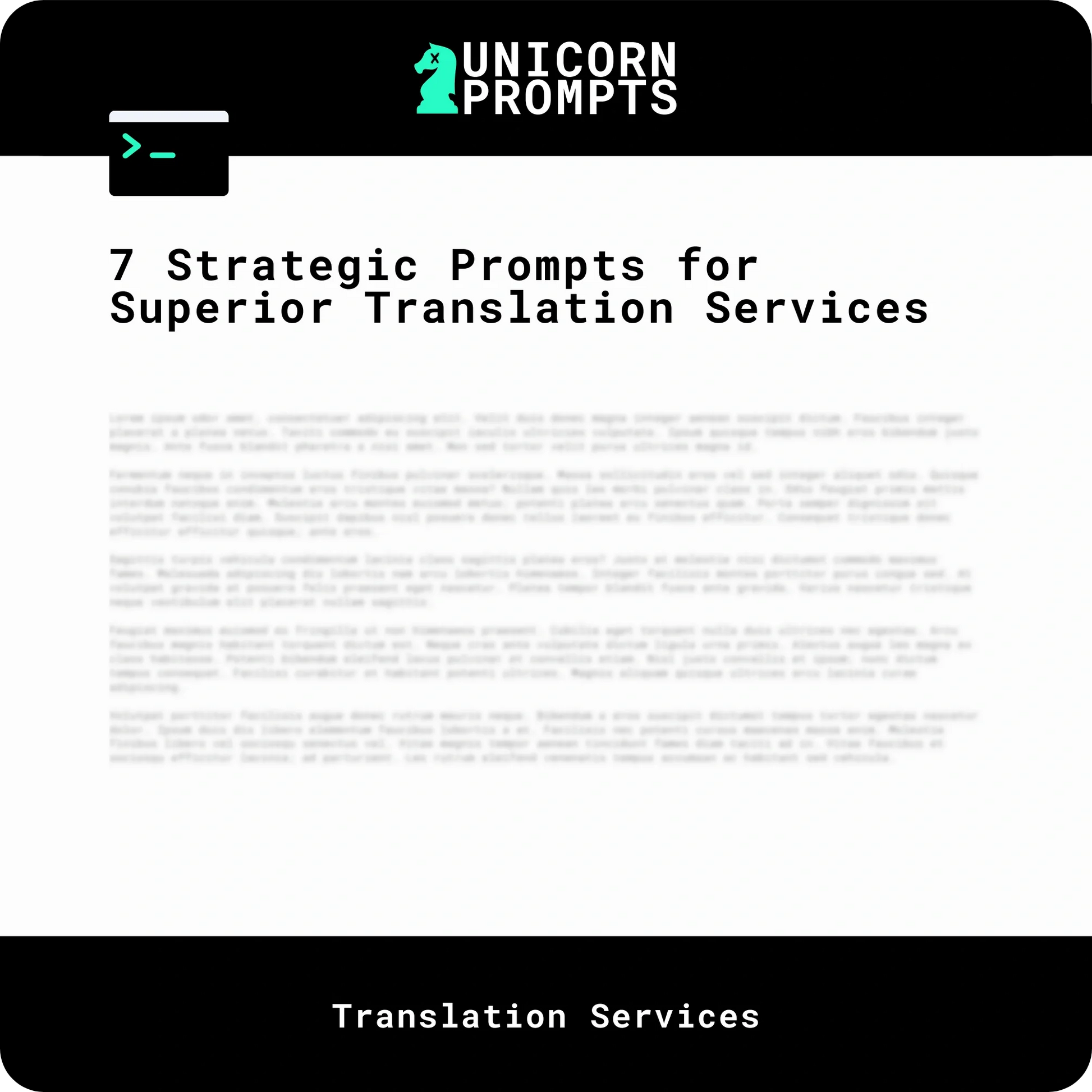 7 Strategic Prompts for Superior Translation Services