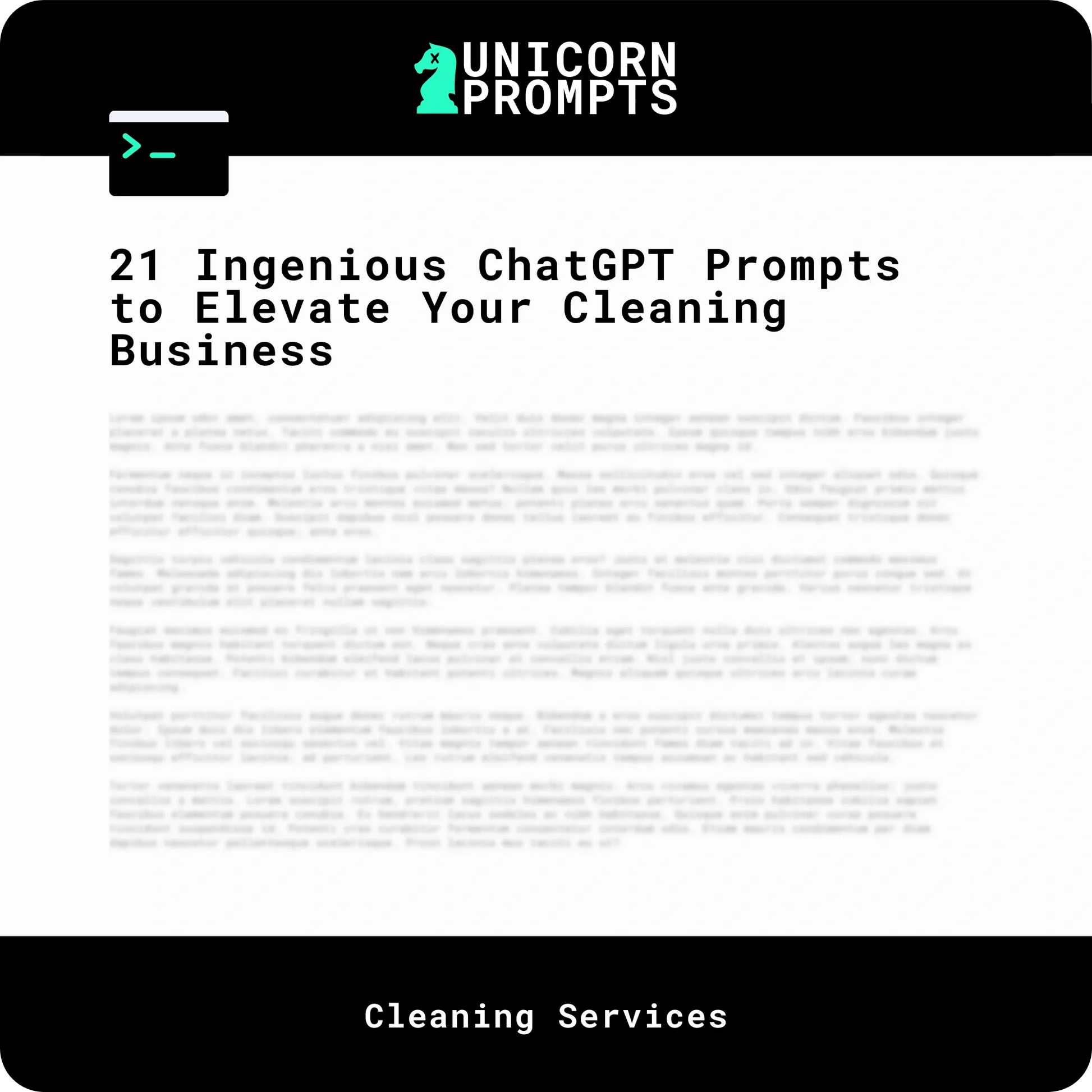 21 Ingenious ChatGPT Prompts to Elevate Your Cleaning Business