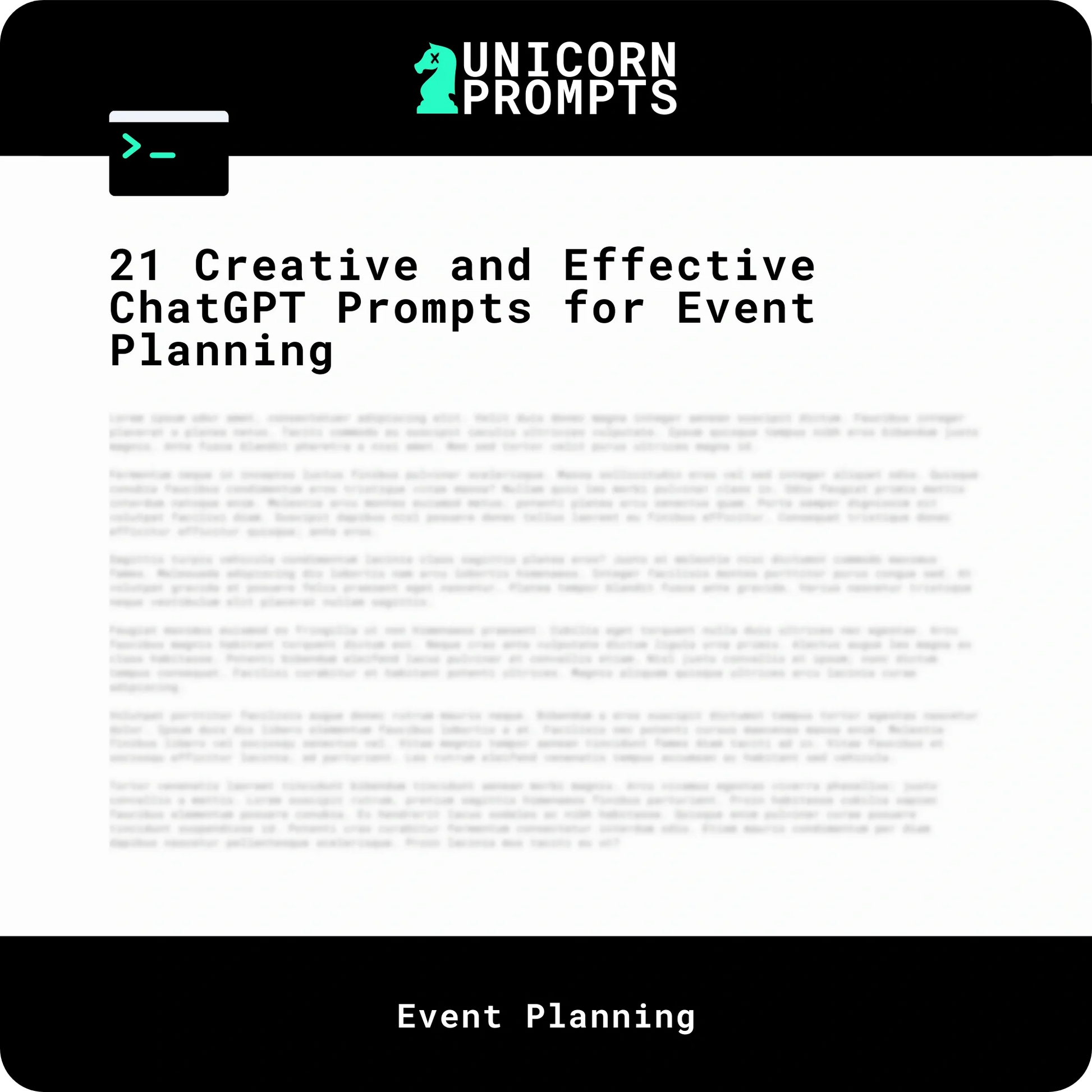 21 Creative and Effective ChatGPT Prompts for Event Planning